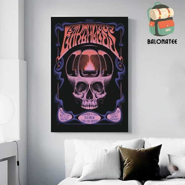 Earthless Event Poster At Slo Brew San Luis Obispo On November 14th 2024 Wall Decor Poster Canvas