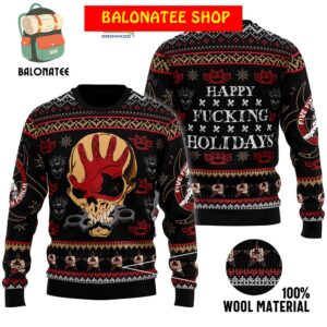 Five Finger Death Punch Skull Ugly Sweater