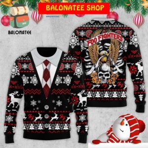 Foo Fighter Snow Christmas Ugly Sweater