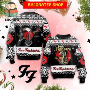 Foo Fighters Worldwide Rock And Roll Christmas Ugly Sweater