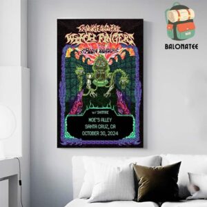 Frank And The Witch Fingers Event Poster At The Moe’s Alley Santa Cruz CA On October 30th 2024 Wall Decor Poster Canvas