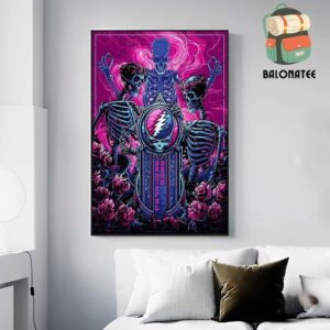 Grateful Dead Series Poster Celebrating Their Run Of 1970-71 At The Capitol Theaatre Wall Decor Poster Canvas