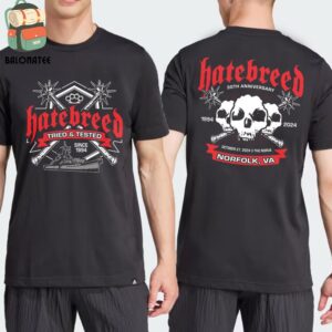 Hatebreed 30th Anniversary Event Tee At The Norva Norforlk VA On October 27th 2024 Two Sides Classic T-Shirt