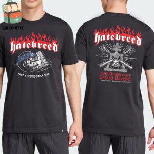 Hatebreed 30th Anniversary Tour Assault Riverside Event Tee On October 16th 2024 Two Sides Classic T-Shirt