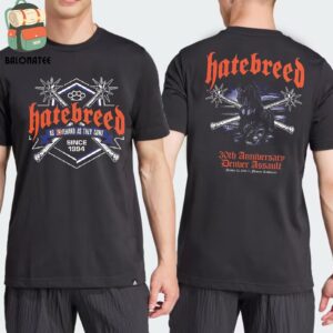 Hatebreed 30th Anniversary Tour Event Tee At Fillmore Auditorium Denver CO On October 23rd 2024 Two Sides Classic T-Shirt