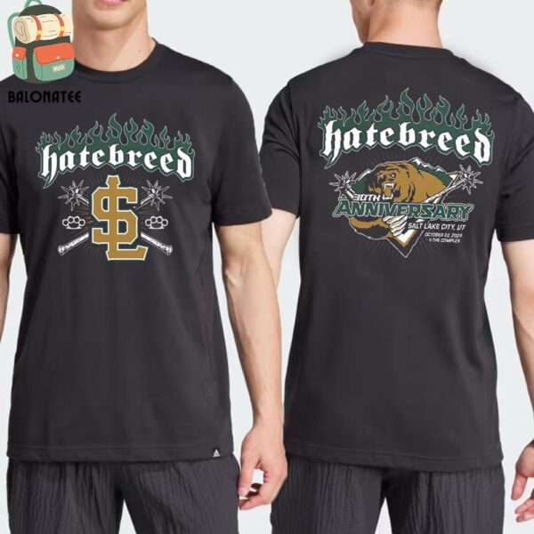 Hatebreed 30th Anniversary Tour Event Tee At The Complex Salt Lake City UT On October 22nd 2024 Two Sides Classic T-Shirt