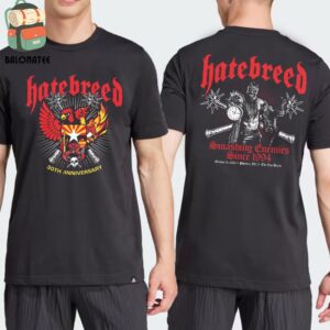 Hatebreed 30th Anniversary Tour Event Tee At The Van Buren Phoenix AZ On October 14th 2024 Two Sides Classic T-Shirt