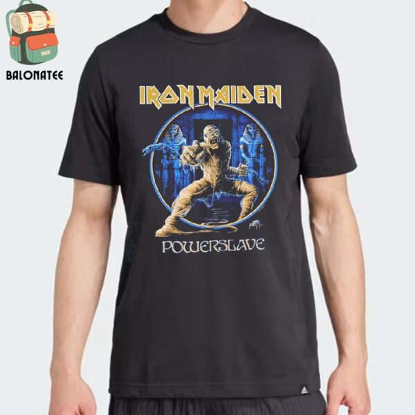 Iron Maiden 40th Anniversary Of Powerslave Mummy Eddie Vintage Tee Merch Limited Classic T-Shirt