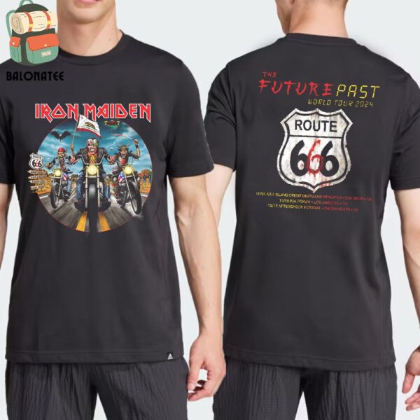 Iron Maiden The Future Past 2024 Tour California Tee Merch Limited Two Sides Classic T-Shirt