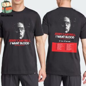 Jerry Cantrell I Want Blood North American Tour 2025 With Filter Dates And Places List Two Sides Classic T-Shirt