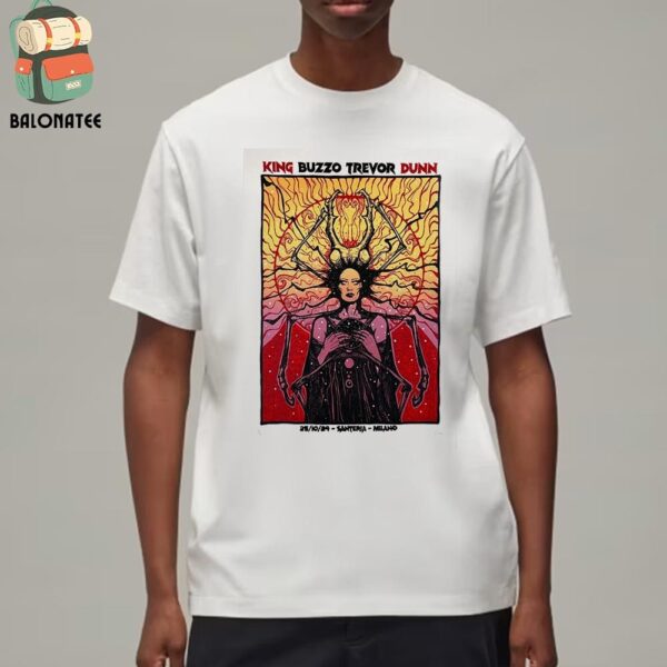 King Buzzo Trevor Dunn Event Poster At The Santeria Milano Italy On October 25th 2024 Classic T-Shirt