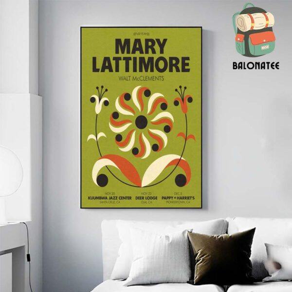 Mary Lattimore Event Poster At Kuumbwa JWall Decor Poster Canvasz Center Santa Cruz CA On November 20th 2024 Wall Decor Poster Canvas