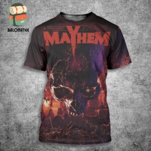 Mayhem Skull 2024 Festival Poster At Glen Helen Amphitheater San Bernardio CA On Saturday October 12th 2024 All Over Print Shirt