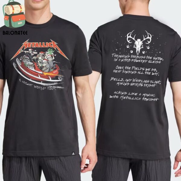 Metallica 1 Night World Tour Seligh Holiday Tee Merchandise Limited Two Sides Classic T-Shirt