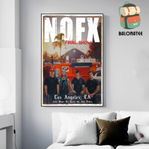 Nofx Final Show In Final Tour 2024 Artwork Print Poster By Sonic Art At 3011 Miner St Berth 46 San Pedro On October 6th 2024 Wall Decor Poster Canvas