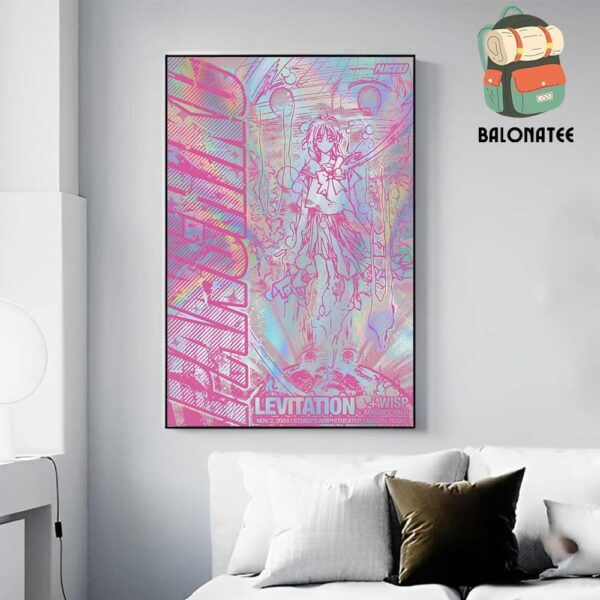 Panchiko Foil Edition Poster At Levitation Festival In Stubb’s Amphitheater Austin TX On Saturday November 2nd 2024 Wall Decor Poster Canvas