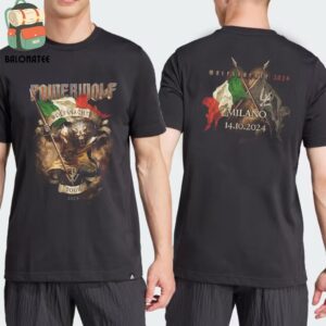 Powerwolf Wolfsnachte Tour 2024 Event Tee At Alcatraz Milan Italy On October 14th 2024 Two Sides Classic T-Shirt