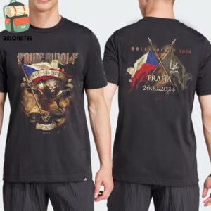 Powerwolf Wolfsnachte Tour 2024 Event Tee At Sportovni Hala Fortuna Praha On October 26th 2024 Two Sides Classic T-Shirt