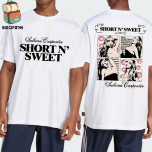 Sabrina Carpenter Short N’ Sweet Tour 2024 Graphic Tee Two Sides Classic T-Shirt