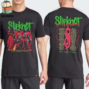 Slipknot 25th Anniversary Here Comes The Pain Photo In Halloween Collection Limited Edition Two Sides Classic T-Shirt