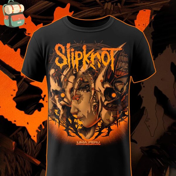 Slipknot Artwork Tee For 25th Anniversary Tour At Costa 21 Liam Peru On October 28th 2024 Classic T-Shirt