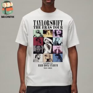 Taylor Swift The Eras Tour Event Tee At Hard Rock Stadium Miami FL On October 18th 2024 Classic T-Shirt