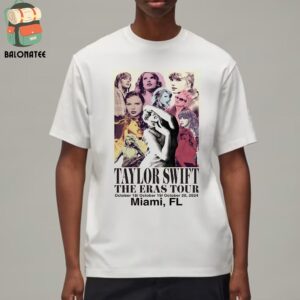 Taylor Swift The Eras Tour Event Tee At The Hard Rock Stadium Miami FL On October 18th to 20th 2024 Classic T-Shirt