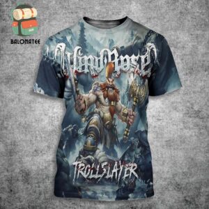 Wind Rose Official Cover For New Album Trollslayer All Over Print Shirt