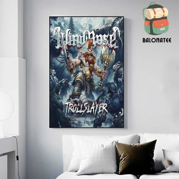 Wind Rose Official Cover For New Album Trollslayer Wall Decor Poster Canvas