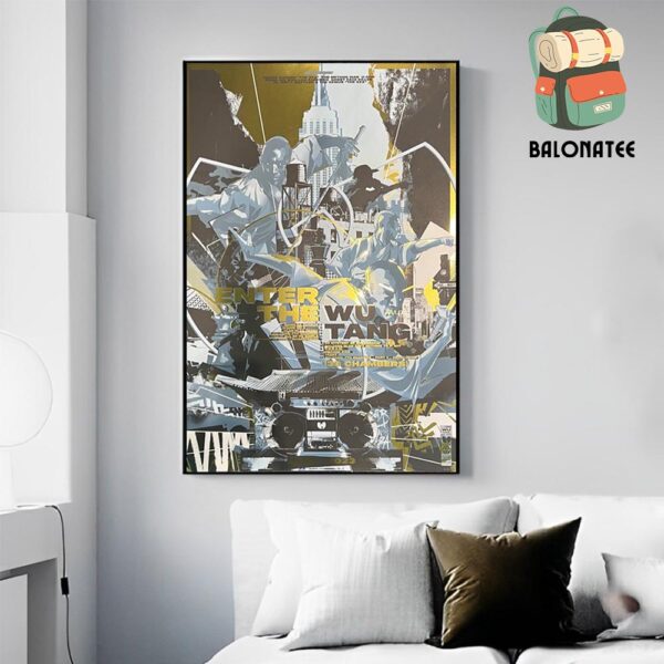 Wu Tang Clan 36 Chambers 30th Anniversary Gold Foil Edition At New York ComicCon 2024 Wall Decor Poster Canvas