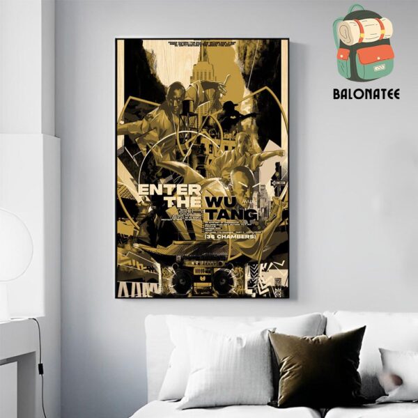 Wu Tang Clan 36 Chambers 30th Anniversary Wood Edition At New York ComicCon 2024 Wall Decor Poster Canvas