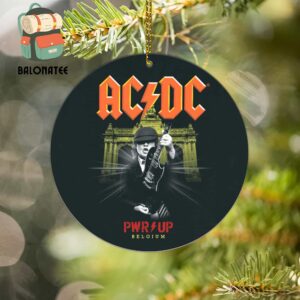 AC DC Power Up Tour At Dessel 2024 Merch You Shook Me All Night Long At Festivalpark Stenehei Belgium On August 9th 2024 Holiday Christmas Gift Ornament