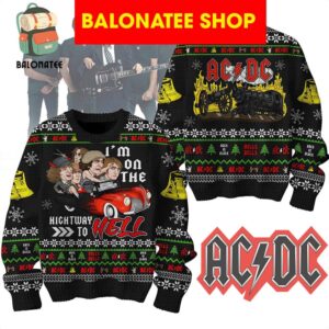 ACDC On The Highway To Hell Ugly Sweater