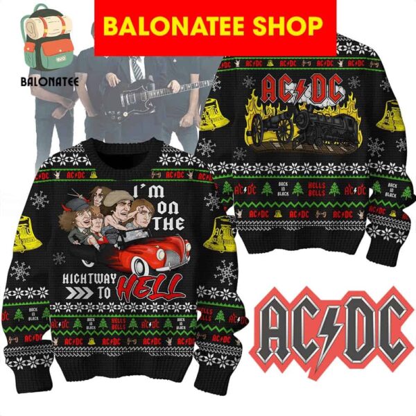 ACDC On The Highway To Hell Ugly Sweater