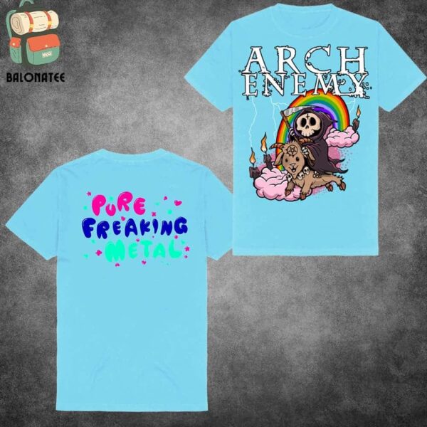 Arch Enemy Pure Fucking Metal Rainbow Reaper Merchandise Limited Classic T-Shirt