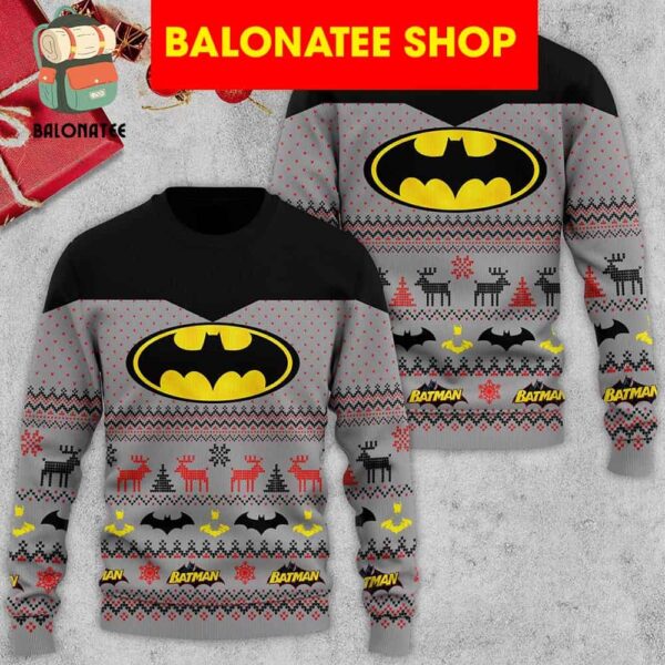 Batman Snow Christmas Ugly Sweater