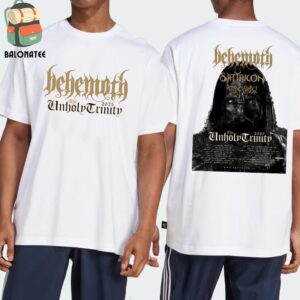 Behemoth Official Poster The Unholy Trinity Tour 2025 Dates And Places List Two Sides Classic T-Shirt