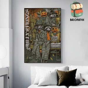 Billy Strings Event Poster Halloween Run 2024 By Dan Dippel At Baltimore MD On October 31st 2024 Wall Decor Poster Canvas