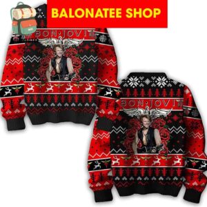 Bon Jovi Bed of Roses Ugly Sweater