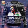 Bon Jovi Rock Band Red Heart Christmas Ugly Sweater