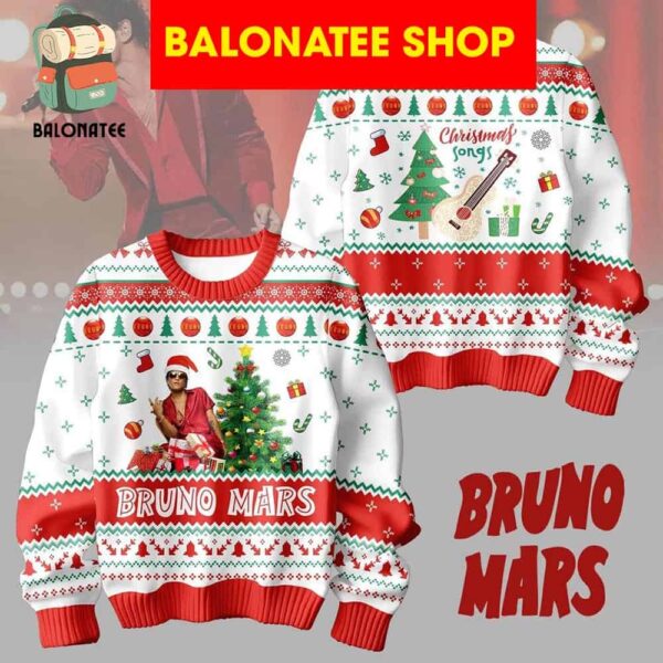 Bruno Mars 2024 Christmas Songs Ugly Sweater