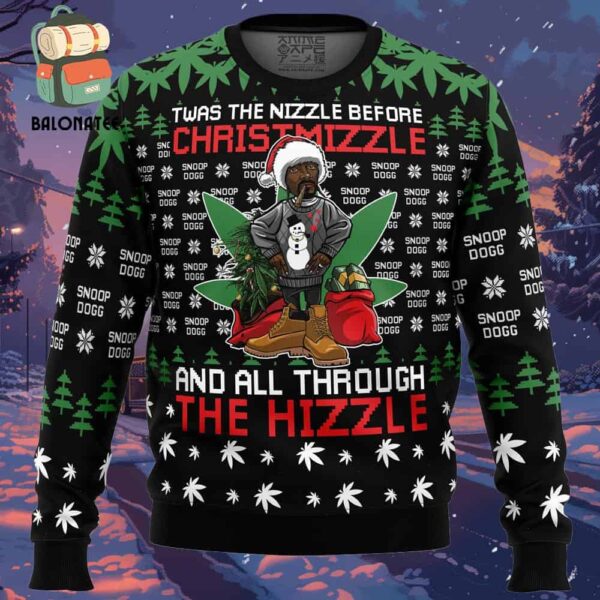 Christmizzle Snoop Dogg Ugly Christmas Sweater