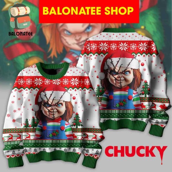 Chucky Wanna Play In Christmas Ugly Sweater