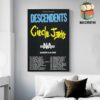 Descedents Circle Jerks Negative Approach 2025 UK European Tour Dates And Places List Wall Decor Poster Canvas