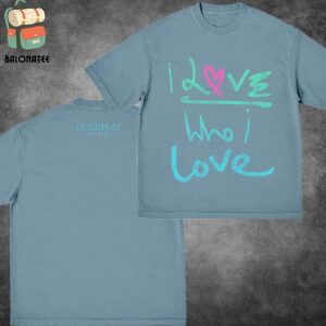 Coldplay I Love Who I Love Tee Merchandise Limited Two Sides Classic T-Shirt