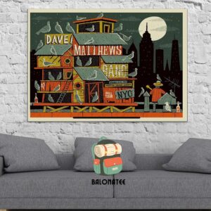 Dave Matthews Band Fall Tour 2024 At Madison Square Garden NYC On November 22-23 2024 Wall Decor Poster Canvas