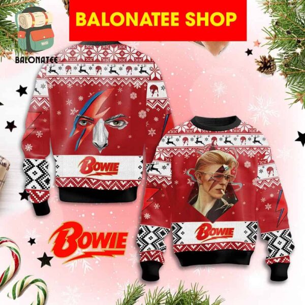 David Bowie Starface Ready To Celebrate Christmas Ugly Sweater