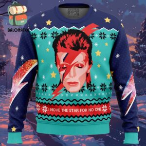 David Bowie Ugly Christmas Sweater