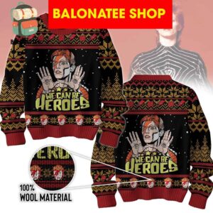 David Bowie We Can be Heroes Ugly Sweater