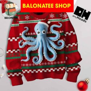 Dirty Heads Playing With Octopus Christmas Ugly Sweater